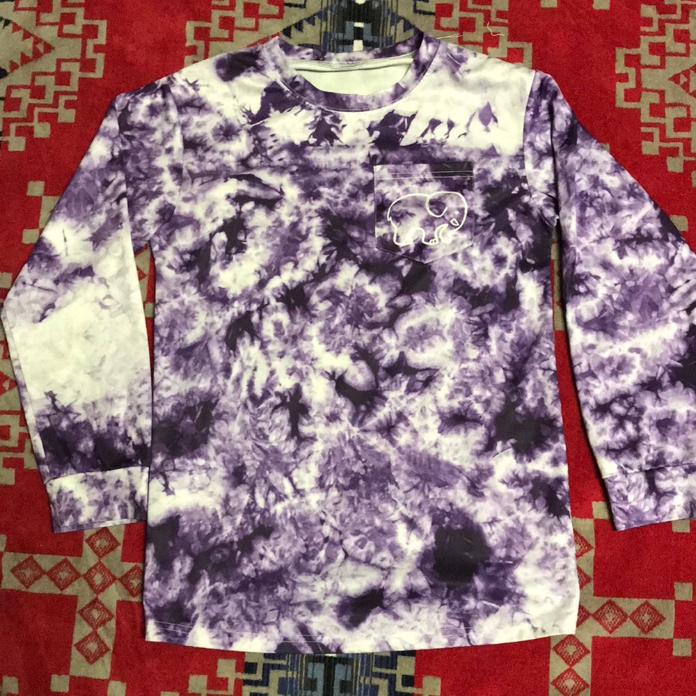 Ivory ella tie dye long sleeve shirt
